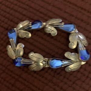 Blue Topaz/Sterling Silver F Pichardo Mexican Bracelet